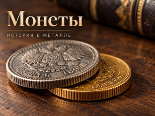 Монеты, золото и серебро