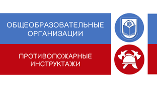 ОБЩЕОБРАЗОВАТЕЛЬНЫЕ ОРГАНИЗАЦИИ-ПРОТИВОПОЖАРНЫЕ ИНСТРУКТАЖИ