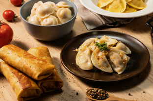 Блины, вареники, пельмени, хинкали, сырники, оладьи, пирожки