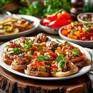 Вкусные закуски к столу. 