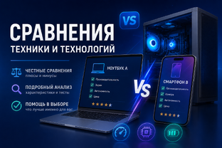 Сравнение техники, технологий и гаджетов