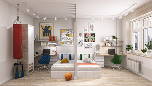 Дизайн детских комнат без огромных вложений