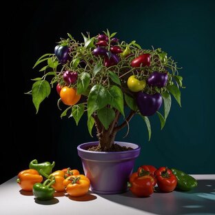 Перец комнатный "Семицветик"