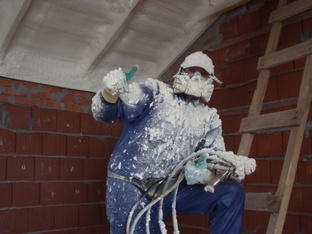 Видео теплоизоляционных работ - утепление ППУ 