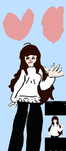 я рисую фан ланочки и девочку