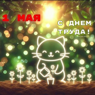 Открытки с праздником 1 Мая. С днем труда.