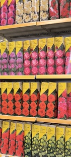 Розы из коробок.