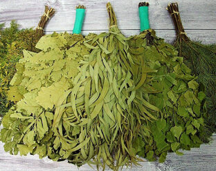 Разновидность банные веников 