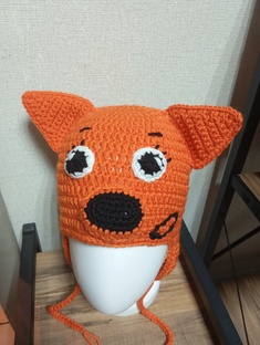 Мои шапочки 🦊💜🐈‍⬛