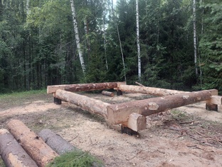 Строительство избушки 