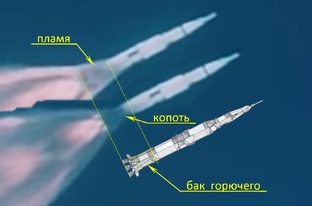 Пожар на ракете-носителе Сатурн-5 миссии Аполлон-11