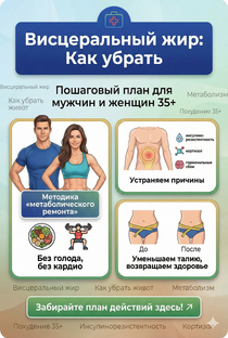 Висцеральный жир: Как убрать