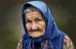 Русская деревня. Бабушка Лиза.