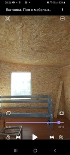 Обшивка стен, потолок, полы готовы.