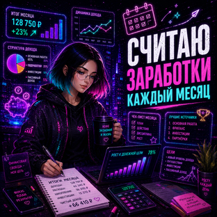 Считаю заработки каждый месяц