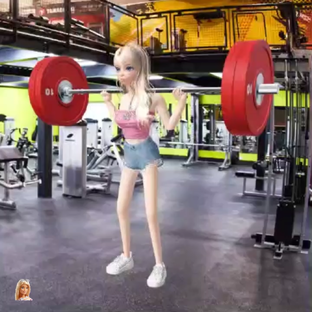 Кукла Барби занимается спортом 🏸