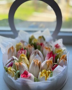 Зефирные букеты цветы из зефира как сделать своими руками 