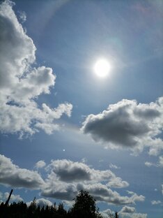 Облака, небо.