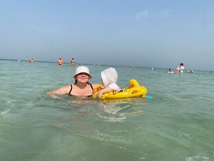 ОАЭ - 2023. Галина, Алина, Егорка