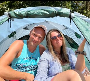 С палаткой на русском юге