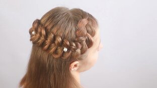 Праздничная прическа 👑