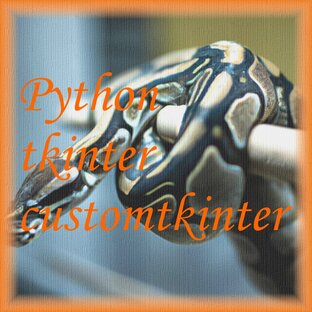 Python - tkinter, customtkinter