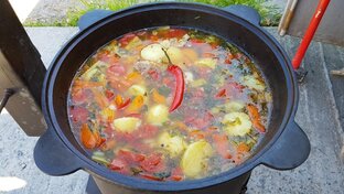 РЕЦЕПТЫ ВКУСНЫХ БЛЮД / ГОТОВКА / НА КОСТРЕ / В КАЗАНЕ