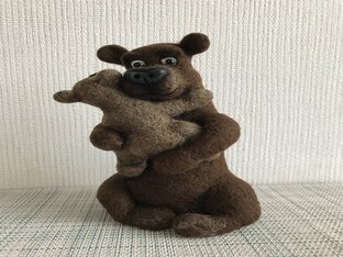 Медвежонок из шерсти