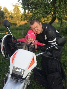 Первая примерка мотика