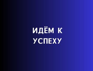 Идем к успеху