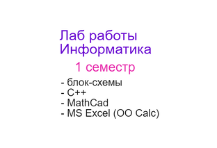 Лаб работы Информатика