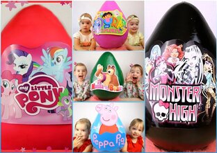 Огромные яйца с сюрпризами. 