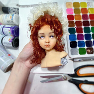 Делаю авторскую куклу из запекаемого пластика.