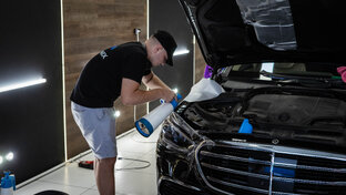 Комплекс работ с экстерьером премиального автомобиля Mercedes W223