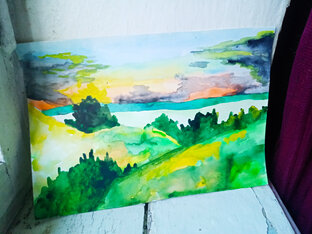 Эскизы акварелью