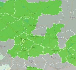 Все города регионов