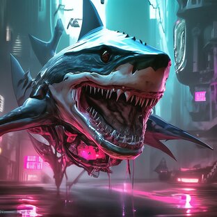 В стиле киберпанк AI