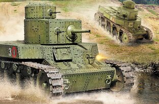 Сборка и покраска Т - 24 HobbyBoss