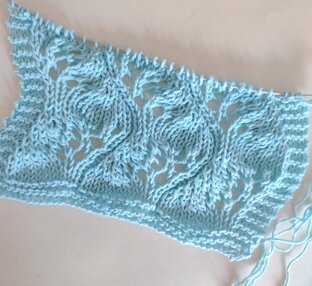 Узоры спицами.