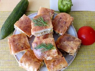 Пицца и НЕ сладкие вкусные пироги с начинкой. 