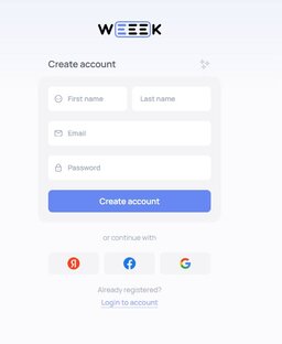 WEEK. Планировщик