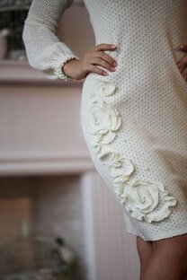 Платья спицами.