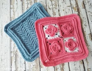 Квадраты для теплого пледа