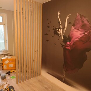 Перегородки-процесс монтажа. 