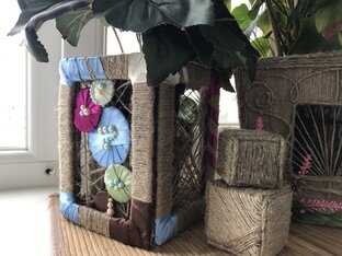 Кашпо из джута - идеи для декора дома