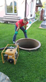 Колодец Фильтры и водопровод