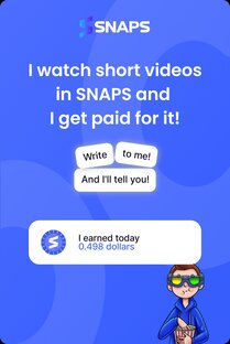 Зарабатывай со snaps👍