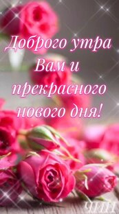 Доброго утра и прекрасного дня! 