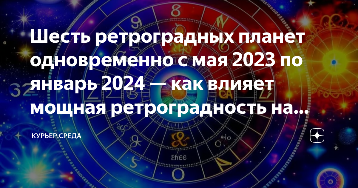 Когда ретроградный меркурий в 2024 году