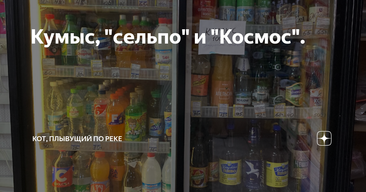 Кумыс, "сельпо" и "Космос". | Кот, плывущий по реке | Дзен
